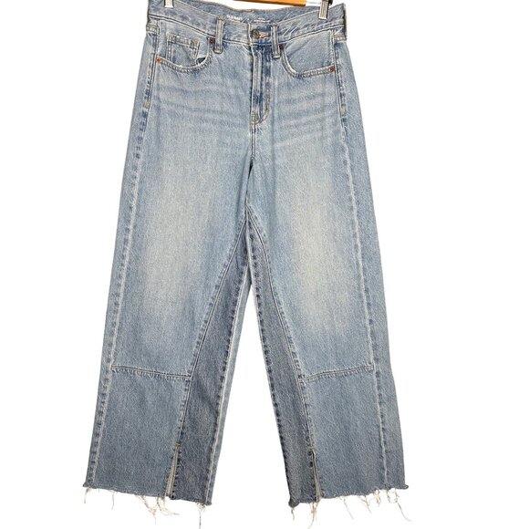 Old Navy Womens Jeans High Rise Baggy Wide Leg Size 4 Drapey Denim Boho Festival - Picture 2 of 10